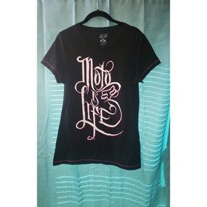 Women's Fox Moto-Life Graphic Print Shirt Size Medium